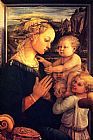 Filippino Lippi Canvas Paintings - Virgin with Chilrden